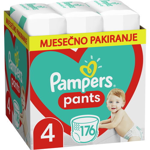 Pampers Pants Pelene-gaćice, Mjesečno pakiranje slika 2