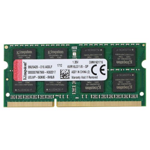 Kingston 8GB DDR3-1600MHz SODIMM PC3-12800 CL11, 1.35V slika 1