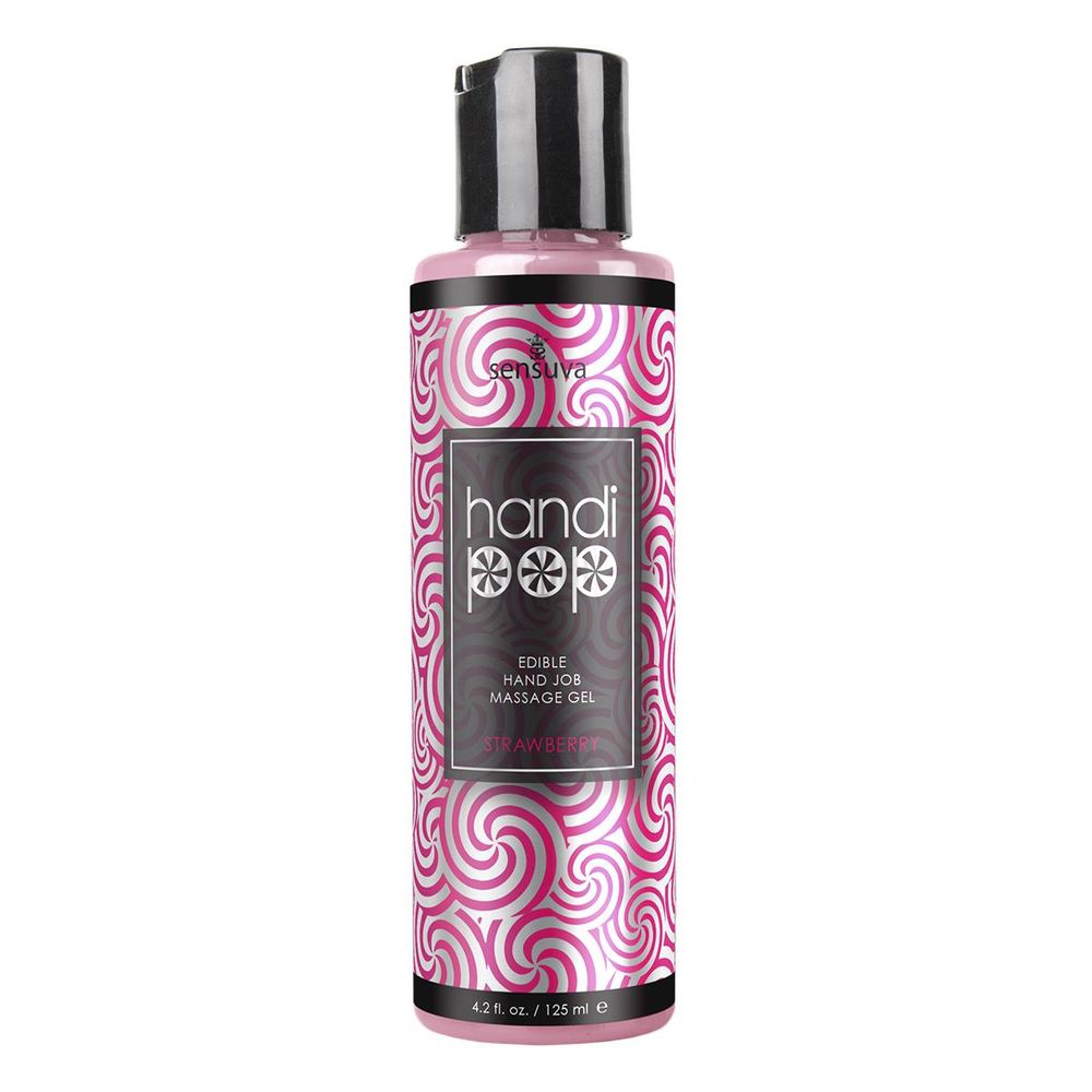 Masažni gel Handipop Hand Job - Strawberry, 125 ml slika 2