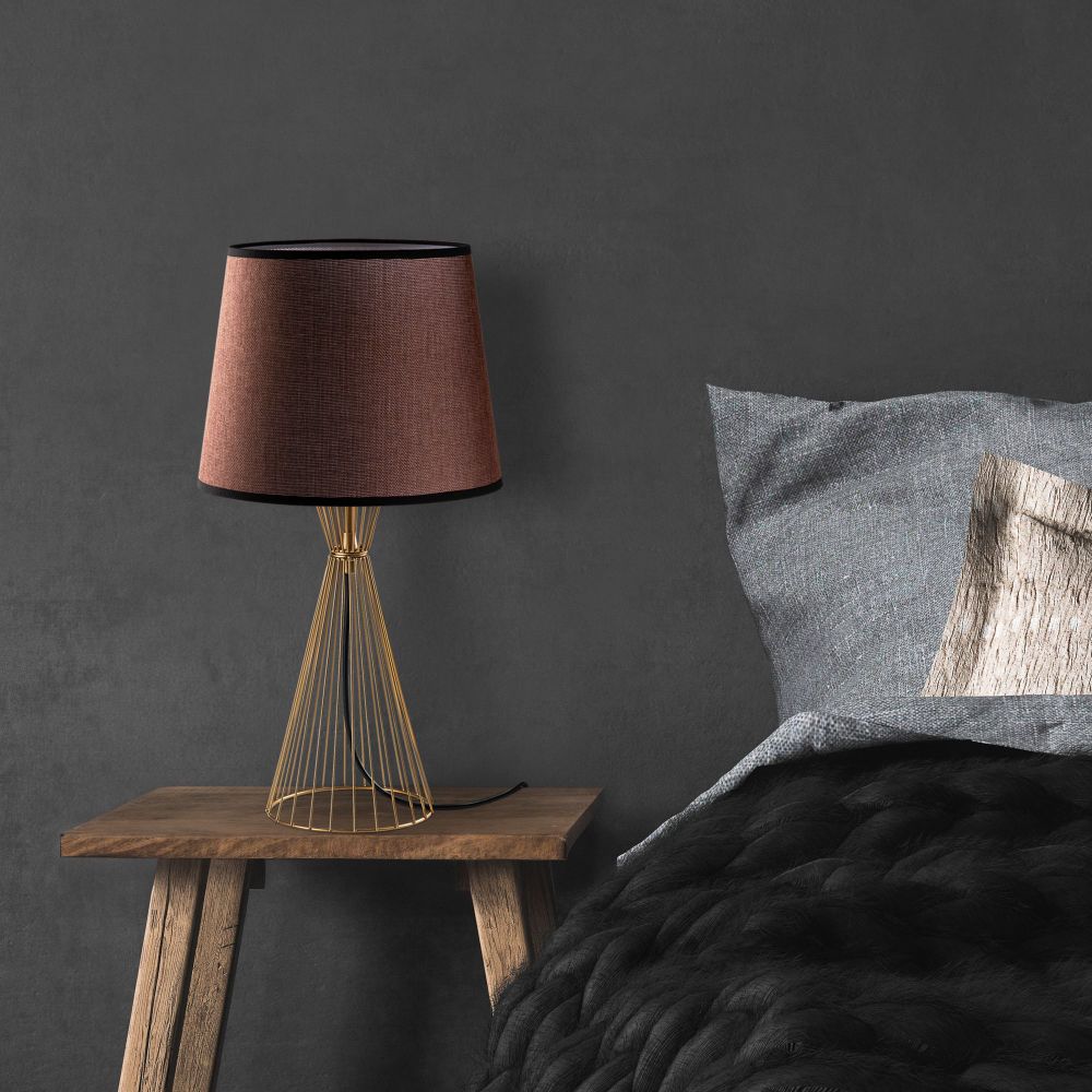 Telıs - 5382 Zlatno-Smeđa Stolna Lampa slika 2