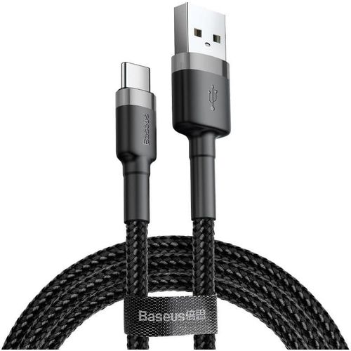 Baseus Cafule kabel USB-C 3A 0.5m (siva+crna) slika 1