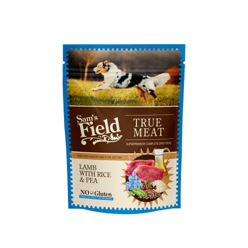 SAM´S FIELD True Meat Hrana za Pse Janjetina, Riža i Grašak, 260 g slika 1