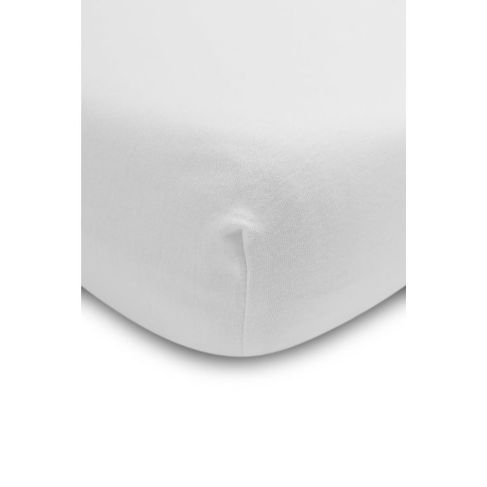 Plahtana jersey deluxe bijela 160x80 slika 2