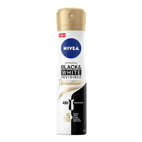 NIVEA Black & White Silky Smooth dezodorans u spreju 150 ml slika 1