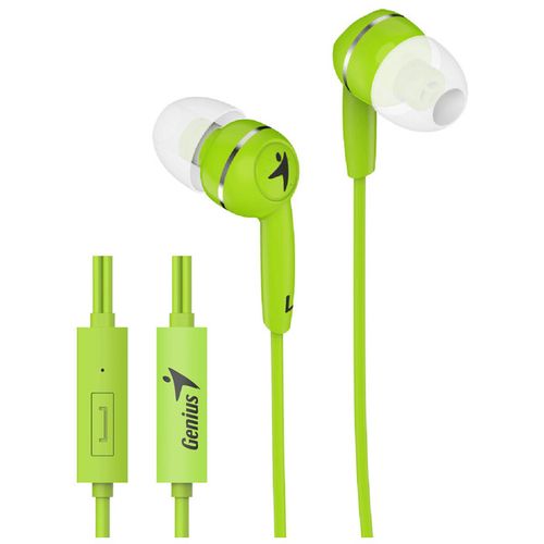 Genius slušalice HS-M320 zelen in-ear, 3.5mm, mikrofon, 1.1m 20 Hz- 20K Hz, 88dB slika 1