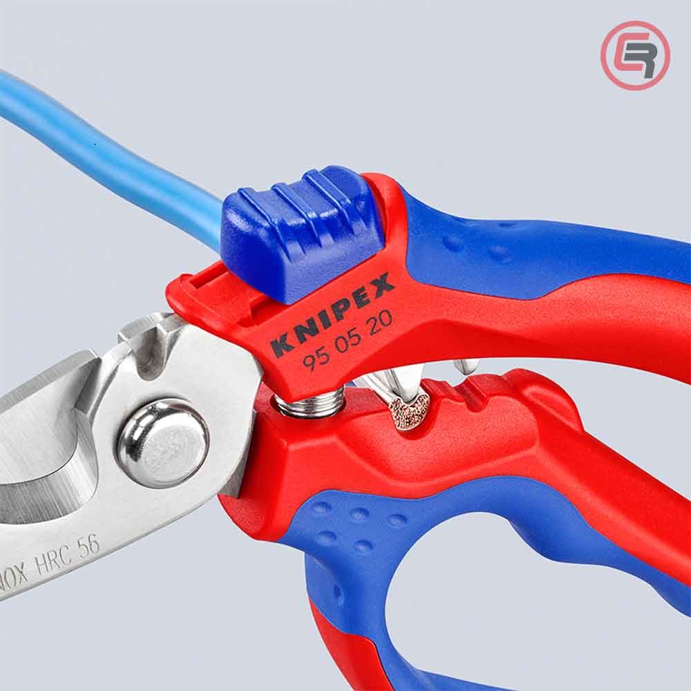 Knipex Škare Makaze Ugaone Za Električare 160mm - 95 05 20 SB slika 9