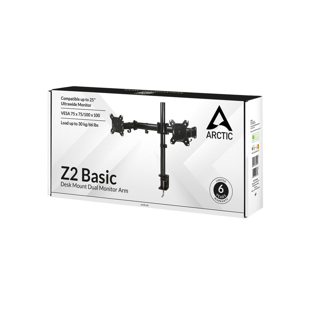 Arctic Z2 Basic dual nosačza monitore, desk mountdual monitor arm slika 4