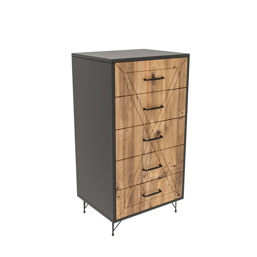 Planet Anthracite Komoda od Hrasta slika 2