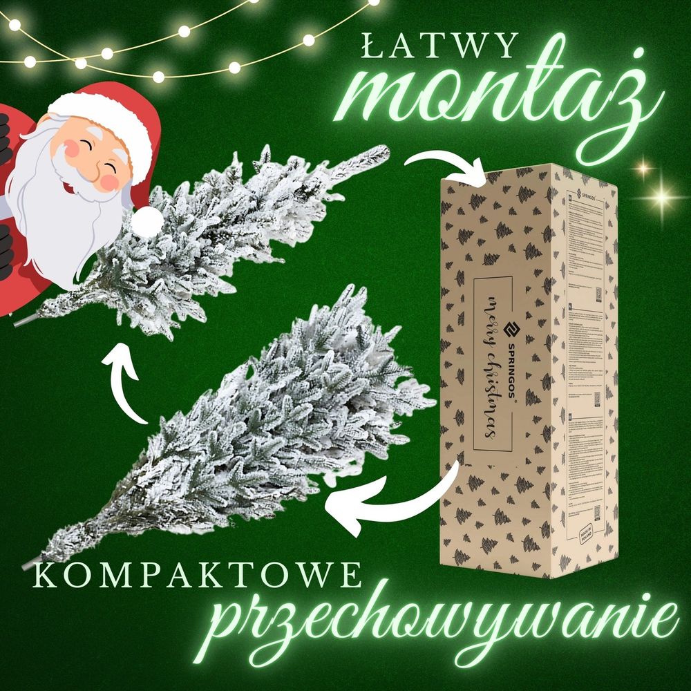 Ct0224 smreka prekrivena snijegom lux 180 cm slika 9