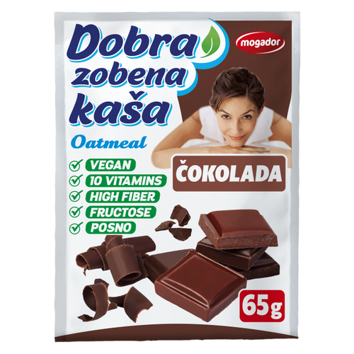 Dobra zobena kaša 65g čokolada                  slika 1