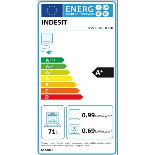 Indesit IFW6841JHIX ugradna rerna slika 2