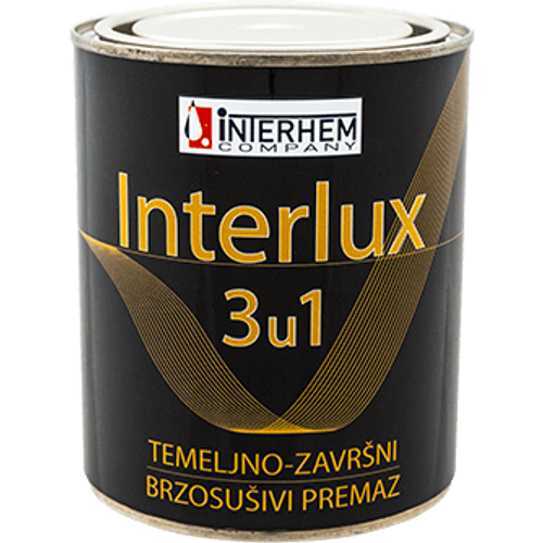 INTERLUX 3U1 Temeljno zavrsni brzosusivi premaz 750ml   slika 1