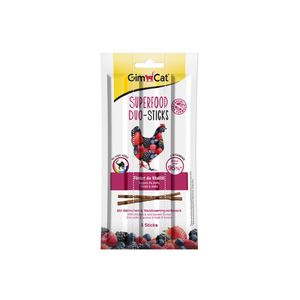 GimCat Superfood Duo Sticks poslastica za mačke, Piletina i Šumsko voće, 3 kom, 15 g