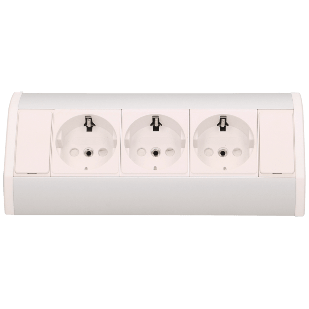 Orno Produžni kabel sa 3 x Schuko utičnice, ugradbena - OR-GM-9001/W-G(GS) slika 3
