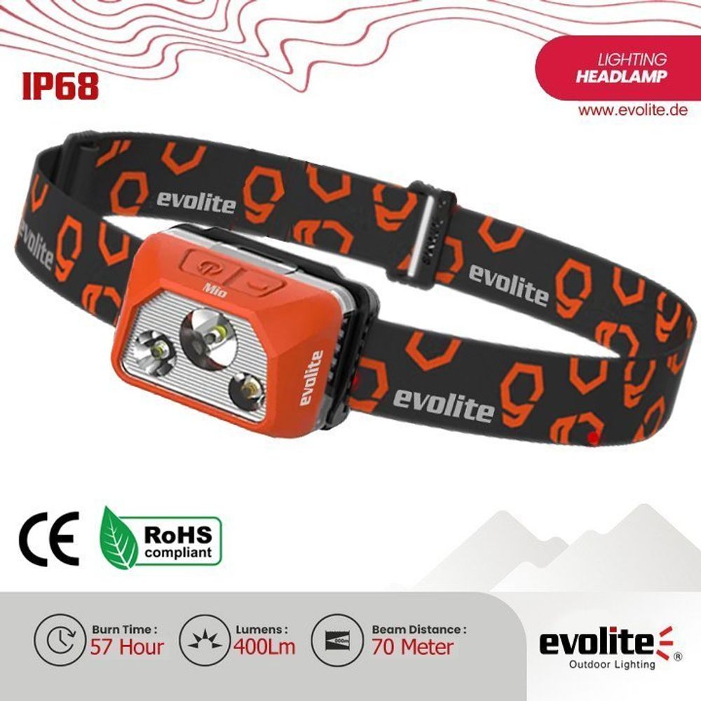 Evolite LED baterijska lampa Mio 400 Lm IP68  slika 5