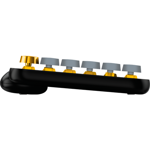 Tipkovnica Logitech POP Keys, bežična, mehanička, žuto/crna slika 4