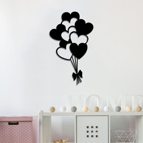 Wallity Metalna zidna dekoracija, Balloons - Black slika 2