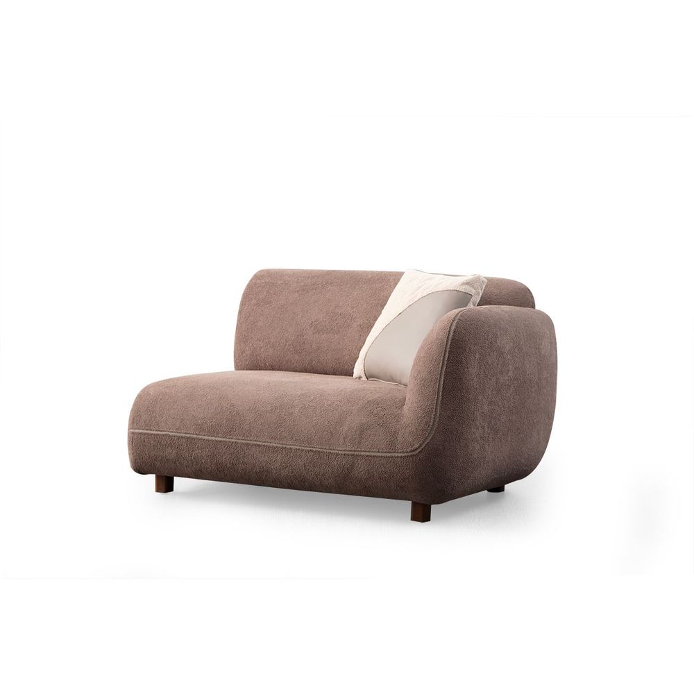 Ugaona sofa Pavia Corner 2 (L1,5+O1+Chlr) - boje: krem smeđa slika 9