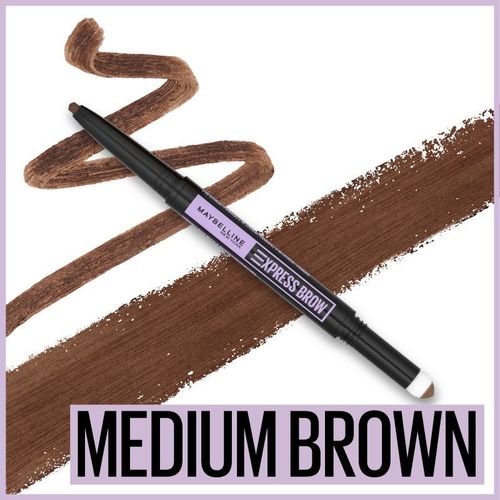 Maybelline New York Express Brow Satin Duo olovka za obrve 02 Medium Brown slika 1