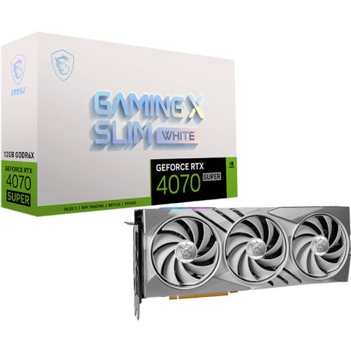 MSI nVidia GeForce RTX 4070 12GB RTX 4070 SUPER 12G GAMING X SLIM WHITE grafička karta slika 1