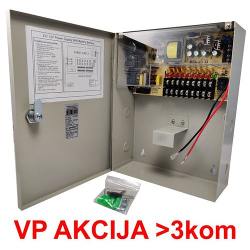 NAPRKU-12V/10A-9CH ** Gembird Napajanje u kutiji sa opcijom UPS (bez baterije) 1.5A/CH (3729) slika 4