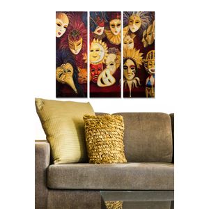 Dekorativna Slika od MDF-a u Više Boja (Set od 3 Komada) - MDF136447223