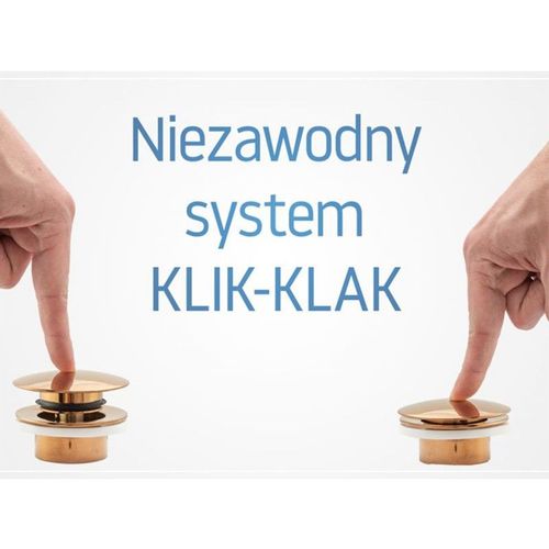 REA Umivaonik Siphon Klik-Klak Univerzalni crna mat slika 4