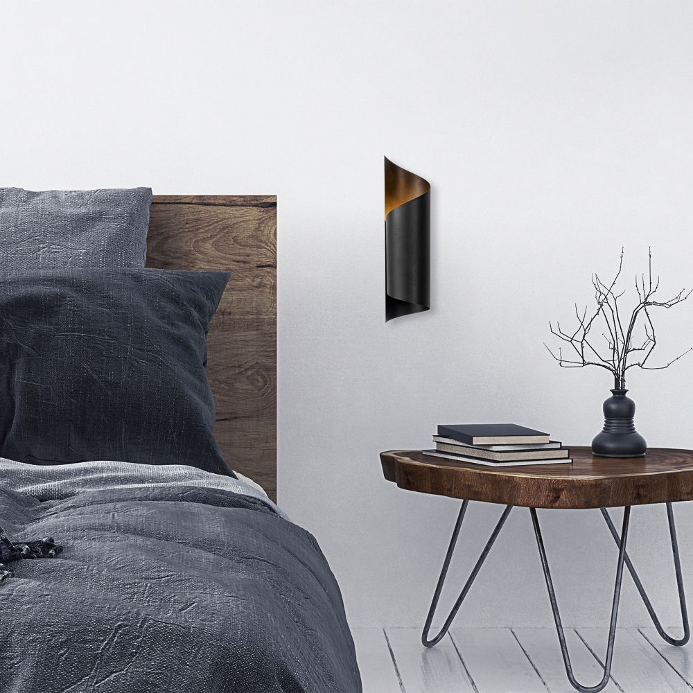 Sivani - MR - 838 Crna Zidna Lampa slika 3