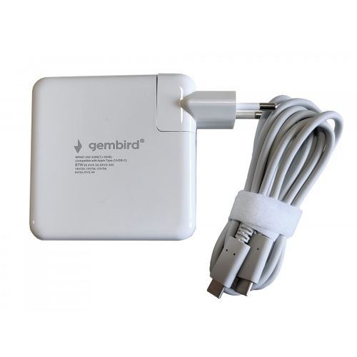 NPA87-202-4300 (TJ-354B Apple Type-C/USB-C) Gembird punjac za MacBook 87W-20,2V-4.3A, USB Type-C slika 1