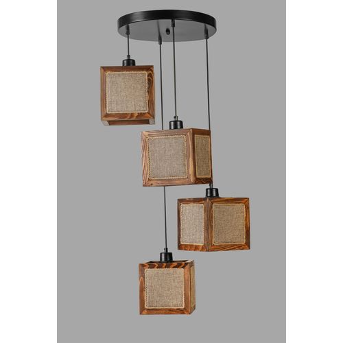 Kumsal 8702-4 Rattan
Walnut
Black Chandelier slika 3