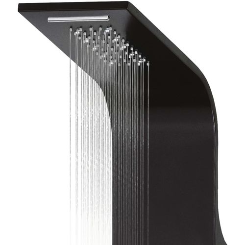Panel za tuširanje aluminijski 20 x 44 x 130 cm crni slika 43