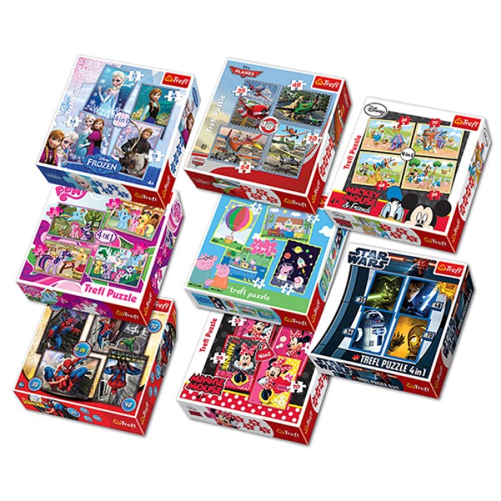 Trefl Puzzle 4 u 1  slika 1