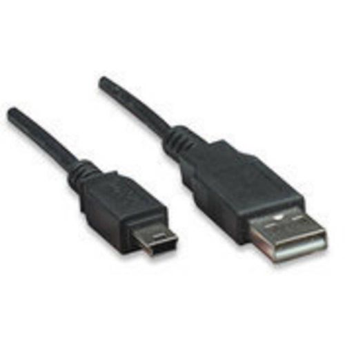 Manhattan USB kabel USB 2.0 USB-A utikač, USB-Mini-B utikač 1.80 m crna pozlaćeni kontakti, UL certificiran 333375-CG slika 2