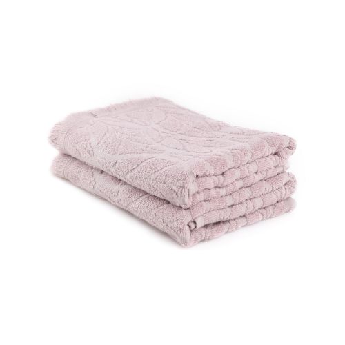 Leaf - Plum Plum Hand Towel Set (2 Pieces) slika 1