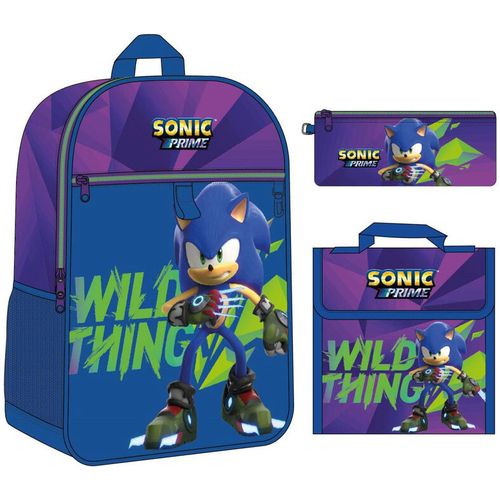 Sonic Prime Rucksack + lunch box + backpack 42cm slika 1