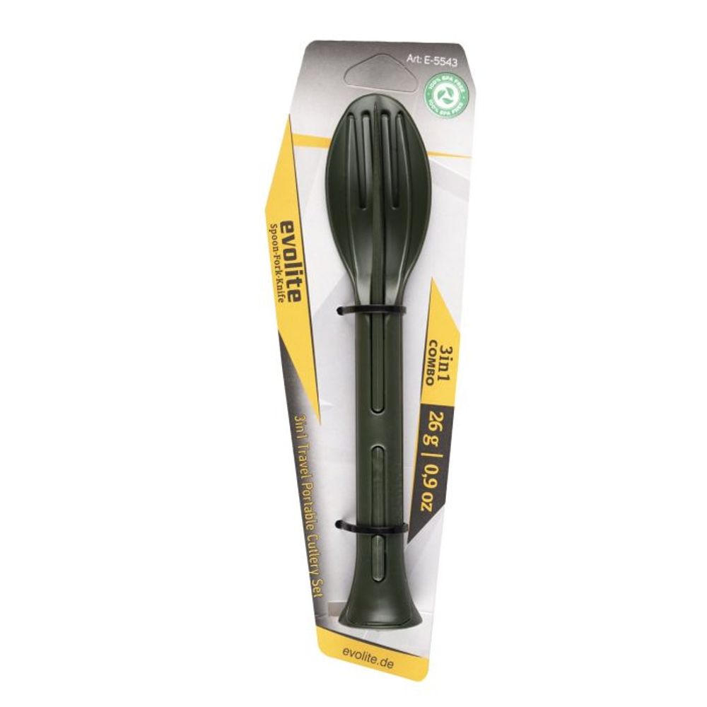 Evolite Set kašika, viljuška i nož Combo Cutlery, Khaki slika 7