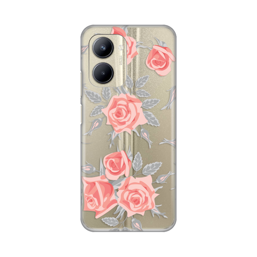 Torbica Silikonska Print Skin za Realme C33 Elegant Roses slika 1