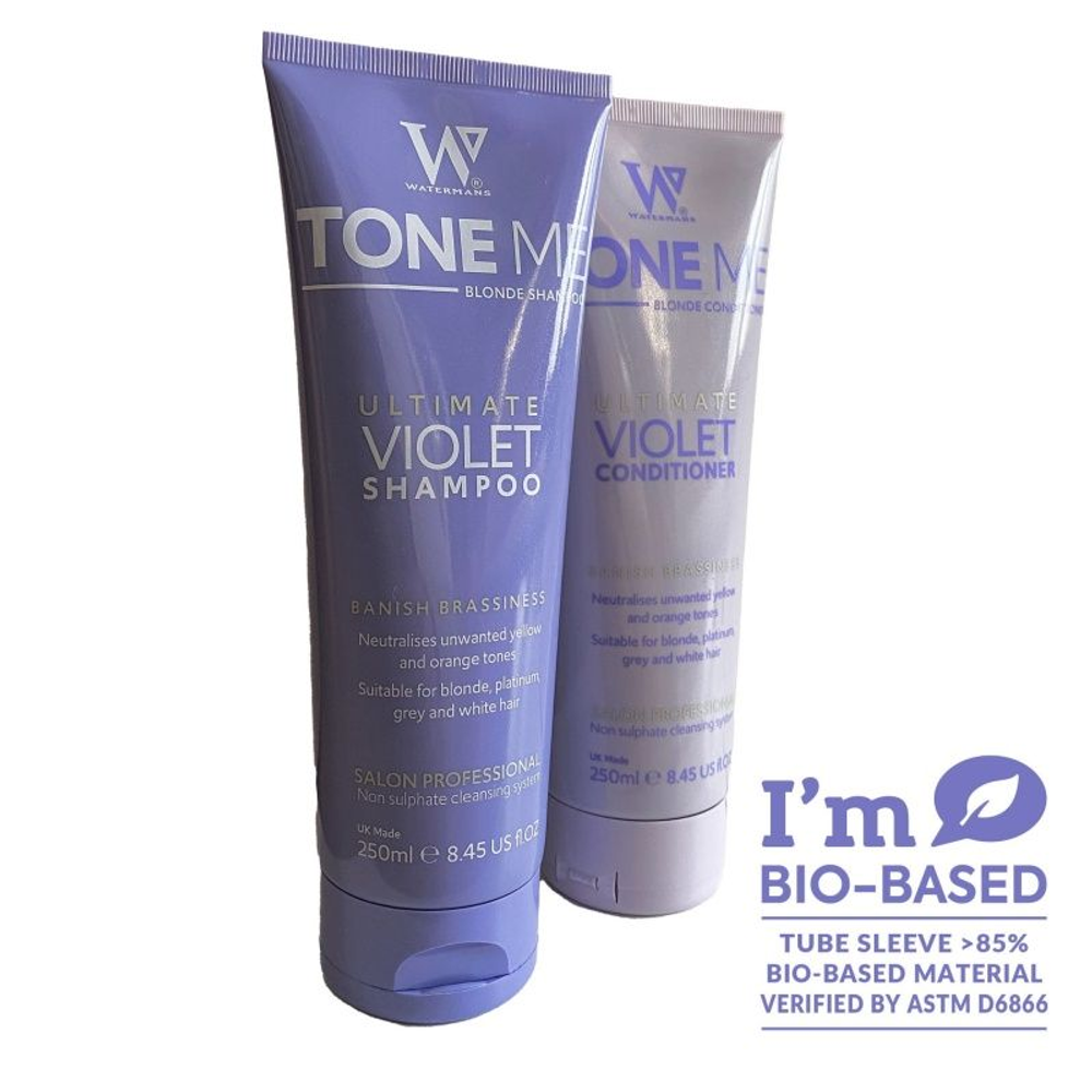 WATERMANS Set / Tone me blonde šampon + regenerator, 250 ml slika 1