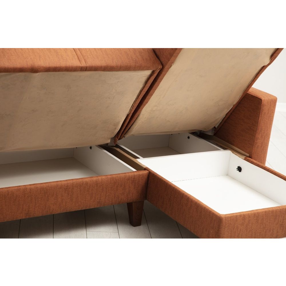 Polya - Crveni Ugaoni Sofa-Krevet slika 6