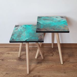 2SHP57 - Turquoise Turquoise
Grey
Mink Nesting Table (2 Pieces)