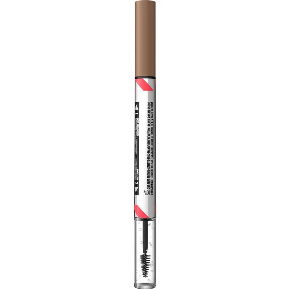 Maybelline New York Build-A-Brow 2 u 1 Olovka i gel za obrve fiksiranje 255 soft brown 4ml slika 2