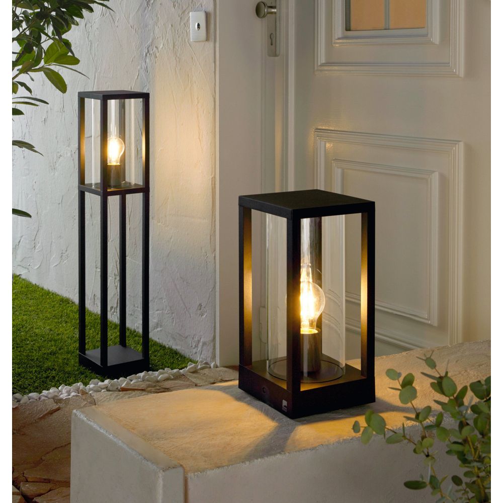 Eglo Cascinetta vanjska podna/1, e27, 40w, v-795, ip44, lijevani aluminij/staklo/crno slika 2