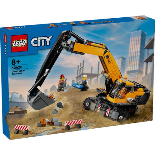 LEGO® CITY 60420 Žuti građevinski bager slika 2