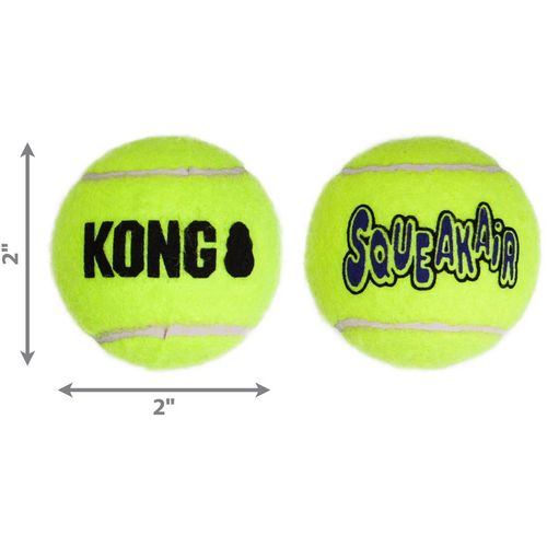 KONG Igračka za psa, SqueakAir Ball Small, zvučna, 5,1 cm, 3 komada slika 4