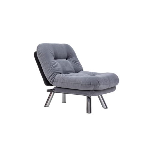 Atelier Del Sofa Fotelja na razvlačenje, Sivo, Misa Small Solo - Grey slika 6