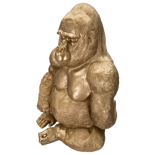 Mauro Ferretti Dekoracija GOLD GORILLA cm 64X53X82 slika 4