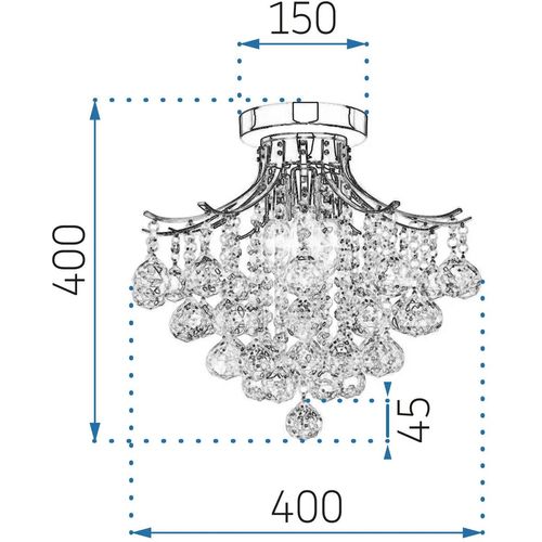 TOOLIGHT App784-3C kristalna stropna svjetiljka slika 14