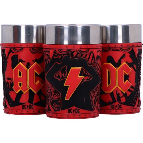 NEMESIS NOW ACDC LOGO SHOT GLASS SET (SET OF 3) 8.7CM slika 5