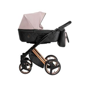 Tutek Kolica za bebe 2in1 DVXECO 7, Rose-Gold-Black 