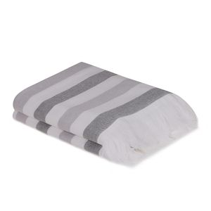 Colourful Cotton Set ručnika STRIPE GREY, 50*90 cm, 2 komada, Stripe - Grey